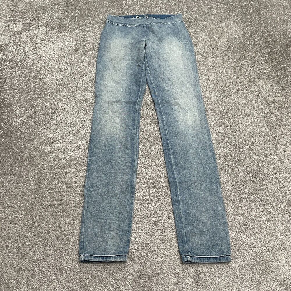 Juicy Couture Chambray Leggings Womens Tall Small Low Rise Stretch Casual 26x32